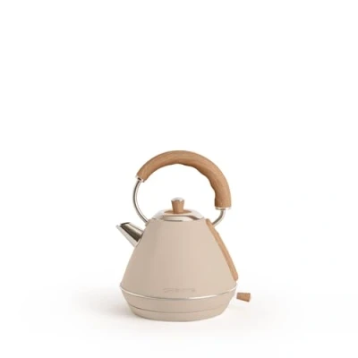 Afbeelding van CREATE Retro waterketel, l, elektrische waterkoker zand/snel koken, inhoud 1,7 automatische uitschakeling, anti kalkfilter, waterniveau indicator, Ø 17,2 cm, 2200 W
