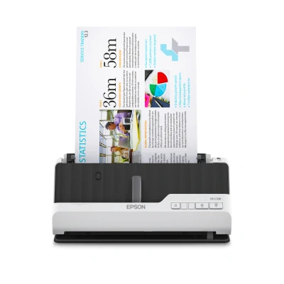 Afbeelding van Epson DS C330 Scanner met ADF + invoer voor losse vellen 600 x DPI A4 Zwart, Wit