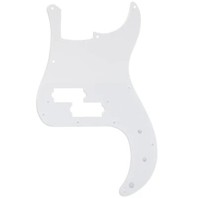 Afbeelding van Musiclily Pro 10 Schroefgaten P stijl Bas Slagplaat voor Fender Japan 4 String Precision Bass, 1 laags Wit