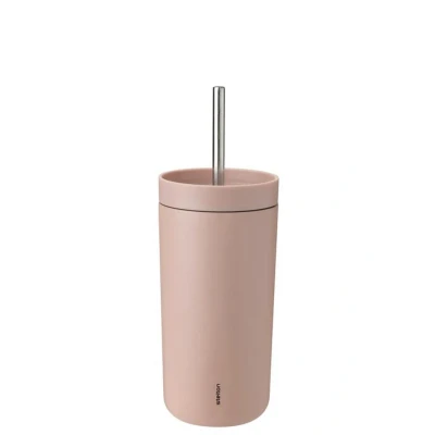 Afbeelding van Stelton To Go Sip thermosbeker met rietje 0,4 L Heather