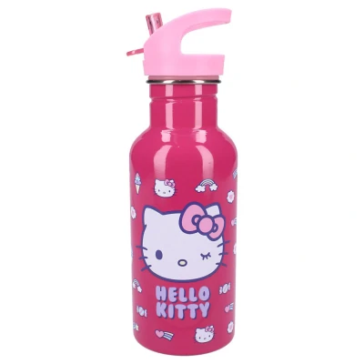 Afbeelding van Hello Kitty Take A Sip Drinkfles Roze 500ml Schoolbeker