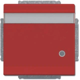 Afbeelding van Abb busch jaeger tekstwandcontactdoos ra kv kd centraalplaat led inbouw f rood 2cka002018a1544
