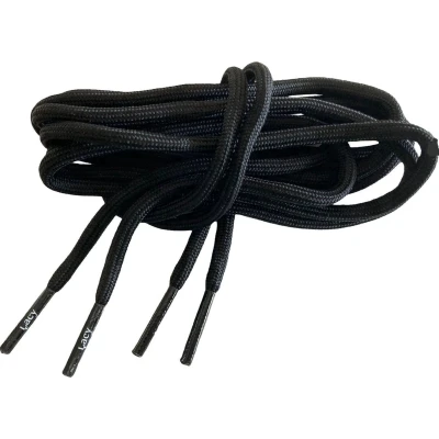 Afbeelding van Schoenveter zwart 100 cm lang x 4 mm breed model rond