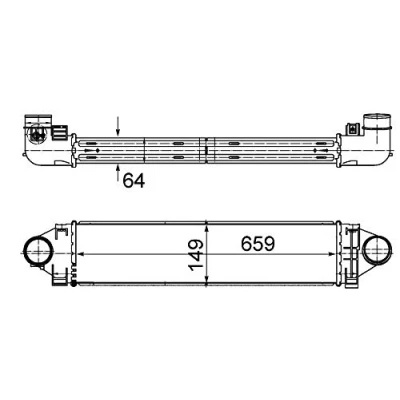Afbeelding van Mahle Original Interkoeler CI 499 000S