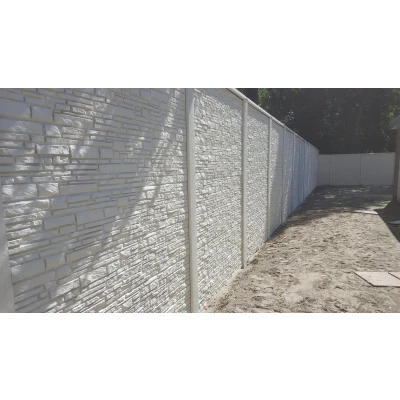 Afbeelding van Intergard Betonschutting Rusticastone dubbelzijdig 200x200cm