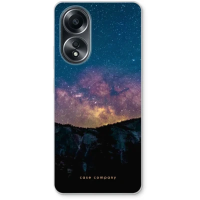 Afbeelding van Case Company® hoesje geschikt voor Oppo A58 4G Travel to space Soft Cover Telefoonhoesje Bescherming aan alle Kanten en Schermrand