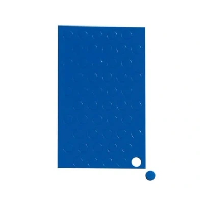 Afbeelding van MAUL Magneetsymbolen cirkel, 50 stuks, kleine magneten voor planner, kalender en whiteboards, magneet 10 mm kantoor, keuken werkplaats, veelzijdig flexibel inzetbaar, blauw