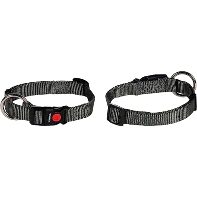 Afbeelding van Hondenhalsband Ziggi Donkergrijs 15 25 cm x 10 mm