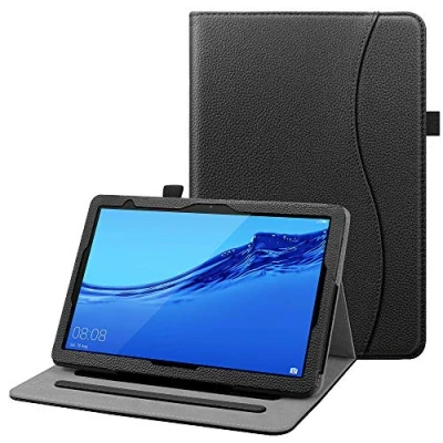 Afbeelding van Fintie Hoes voor Huawei MediaPad T5 10.1 inch, Multi Angle View Folio Stand Cover met Pocket 2018 Tablet, (*Zwart)