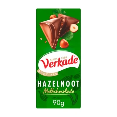 Afbeelding van Verkade Reep Hazelnoot Melk (12x 90g)