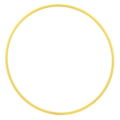 Afbeelding van HOOPOMANIA hoelahoep blanco 16mm [60cm geel] kleine van stevig HDPE