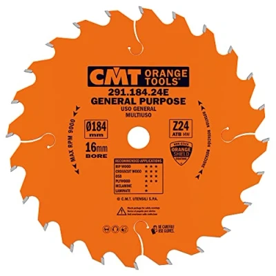 Afbeelding van CMT 291.184.24E Cirkelzaagblad 184 x 16 24T Hout