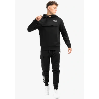 Afbeelding van Lonsdale Normale Passform Rushen Hoodie, Heren, Maat: XL, Black white olive