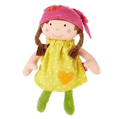 Afbeelding van Sigikid zachte knuffelpop met gele jurk 24 cm