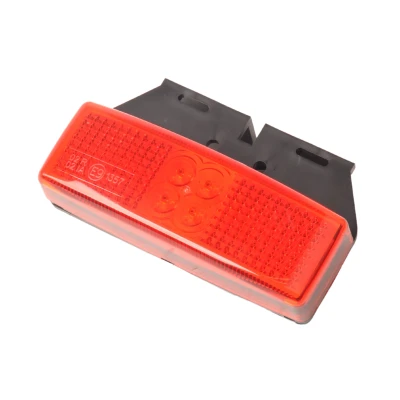 Afbeelding van Aanhangwagendirect Zijmarkeringslamp rood LED met houder