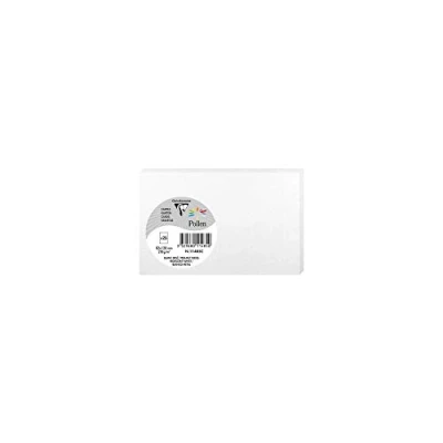 Afbeelding van Pollen by Clairefontaine 11485C kaart 82 x 128 mm, parelmoer wit