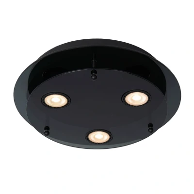Afbeelding van Lucide OKNO Plafonnière Ø 30 cm 3xGU10 Zwart