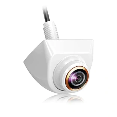 Afbeelding van GreenAuto Achteruitrijcamera, AHD 720P achteruitrijcamera voor auto, SUV, camper, aanhanger, caravan, bestelwagen, pick up, verstelbare fisheye lens, 170 graden kijkhoek (wit)