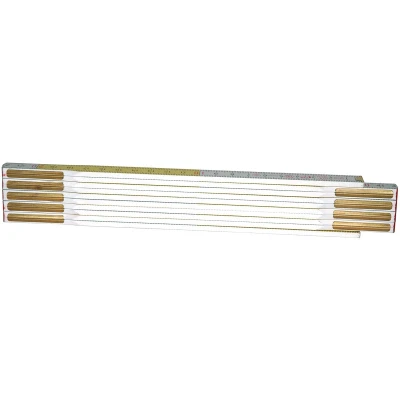 Afbeelding van Stanley Duimstok Vouwmeter, 15 Mm X 2 M, Wit/geel Gereedschap