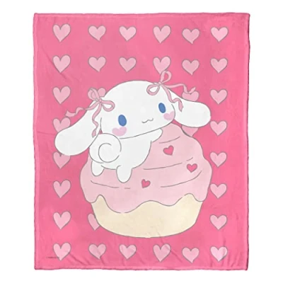 Afbeelding van Northwest Sanrio Cinnamoroll Silk Touch plaid deken, 50 &quot;x 60&quot;, Cupcake Climb