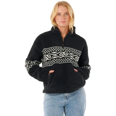 Afbeelding van Rip Curl Fleece trui, Dames, Maat: Medium, Washed black