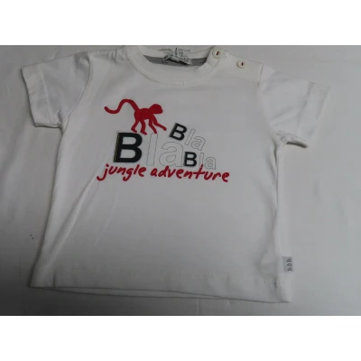 Afbeelding van T shirt Korte mouwen Jongens Wit Jungle 9 maand 74