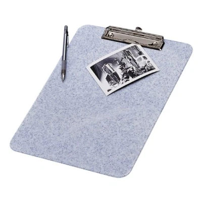 Afbeelding van Wedo 57670 klembord (A4, kunststof, met afgeronde hoeken, vernikkelde metalen klem en ophangoog) graniet
