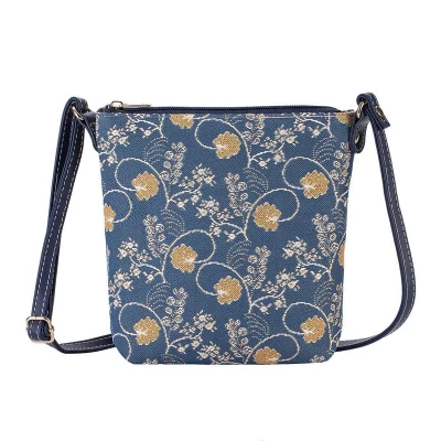 Afbeelding van Signare Elegant smal tasje Gobelin Austen Blue Jane