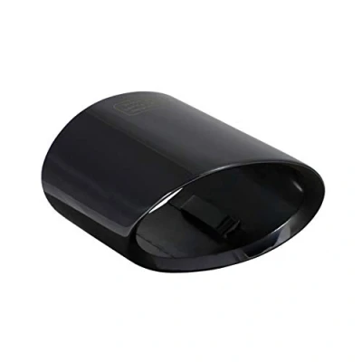 Afbeelding van L &amp; P A301 uitlaatsierstuk, eindpijp, roestvrij staal, zwart, spiegel gepolijst, chroom, compatibel met 1er e81, e82, e87, e88, LCI X1, e84, plug play, reserveonderdeel eindpijpkleppen, zwart