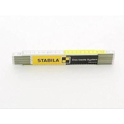 Afbeelding van Stabila Plooimeter Geel Wit 2M