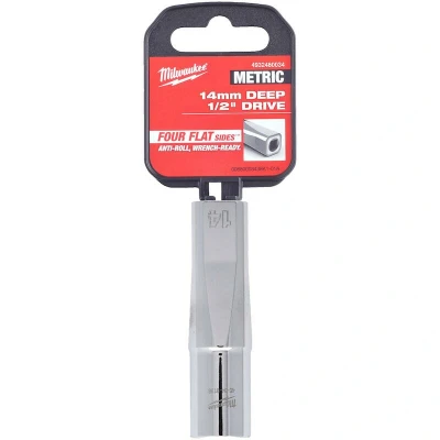 Afbeelding van Milwaukee Accessoires 1/2&quot; Lange Dop Metrisch 14 mm 4932480034