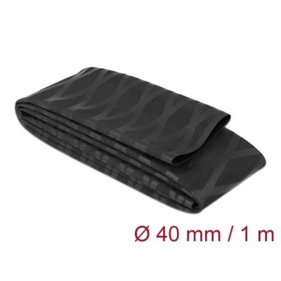 Afbeelding van Delock krimpkous x patroon antislip 1 m 40 mm zwart