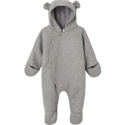 Afbeelding van Vertbaudet Overall met capuchon van wol voor baby&#039;s offset opening