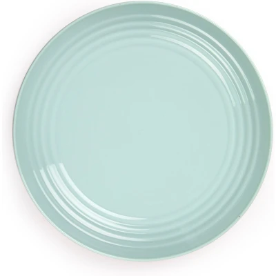 Afbeelding van PlasticForte Rond bord/camping bord D22 cm mintgroen kunststof Dinerborden