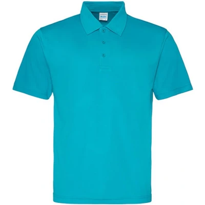 Afbeelding van Herenpolo &#039;Cool Polyester&#039; korte mouwen Turquoise XL