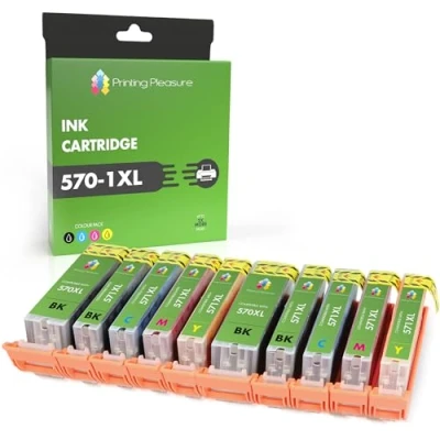 Afbeelding van 10 XL Compatibele PGI 570XL CLI 571XL Inkt Cartridges voor Pixma MG5750 MG5751 MG5752 MG5753 MG6850 MG6851 MG6852 MG6853 MG7750 TS5050 TS5051 TS5053 TS6050 TS6051 TS6052, Hoge Capaciteit