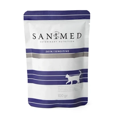 Afbeelding van Sanimed Skin / Sensitive Pouch (kat) 12 x 100 gram