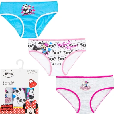 Afbeelding van Minnie Mouse 3 x onderbroek maat 116/128 6/8 jaar