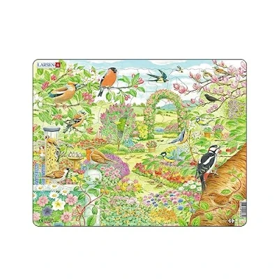 Afbeelding van Larsen Legpuzzel Maxi Tuinvogels Junior Karton 60 Stukjes