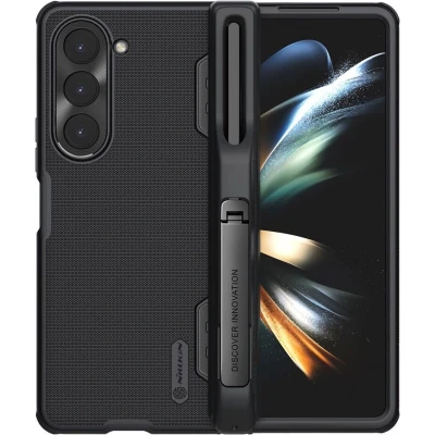 Afbeelding van Nillkin Super Frosted Shield Galaxy Z Fold5 Hoesje + Pen houder Zwart