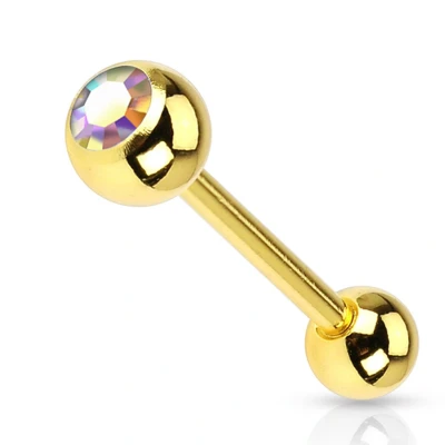 Afbeelding van Piercing multi kleur gold plated