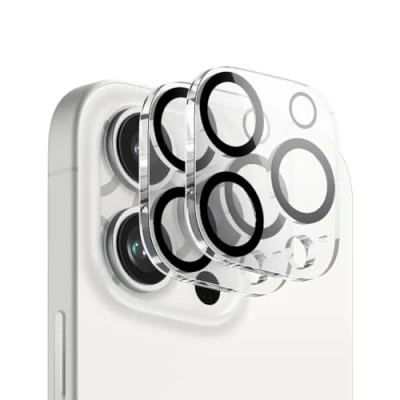 Afbeelding van elago [2 Pack] Gehard Glas + Cameralensbeschermer Compatibel met iPhone 16 Pro / Max 9H Oppervlaktehardheid, Anti Vingerafdruk, Onbreekbaar, Krasbescherming, Kristalheldere Helderheid