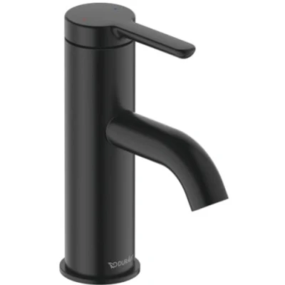 Afbeelding van Duravit c 1 eengreeps wastafelmengkraan zwart mat 121x40x155 mm c11010002046