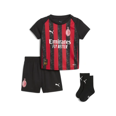 Afbeelding van AC Milan 25/26 baby thuistenue, Zwart/Rood, Maat 12 18M PUMA