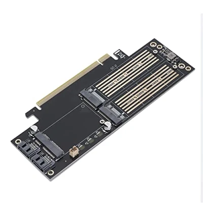 Afbeelding van M.2 NVMe Naar PCIE X4/X8/X16 Adapter Card Host Controller Uitbreidingskaart met Low Profile Bracket voor M.2(m Key), AHCI NGFF(b MSATA SSD