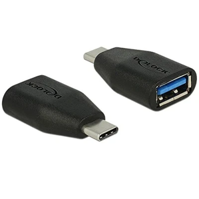 Afbeelding van Delock Adapter USB Type C stekker &gt; 3.0 A bus zwart