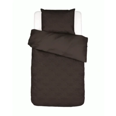 Afbeelding van Dekbedovertrek Essenza Felipa Darkest brown Bamboe 140 x 200 / 220 cm 1 Persoons