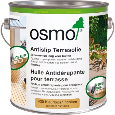 Afbeelding van Osmo Antislip terrasolie 430 kleurloos 750 ml
