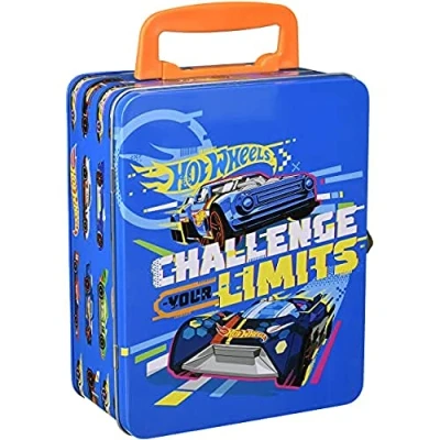 Afbeelding van Theo Klein 2883 Hot Wheels Verzamelkoffer I Van kwalitatief hoogwaardig metaal Met opbergvakken voor 18 auto&#039;s Speelgoed kinderen vanaf 3 jaar