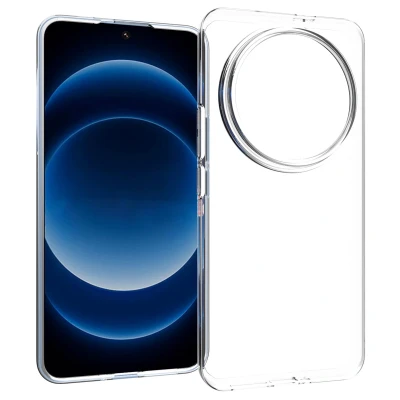 Afbeelding van Xiaomi 14 Ultra Hoesje Siliconen en TPU (zacht) Accezz Softcase/Backcover Transparant Telefoonhoesje
